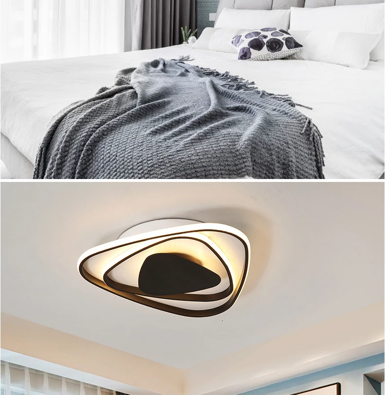 Современный светодиодный потолочный канделябр для гостиной, спальни, низкие потолки, AC85~ 265 В, алюминиевый светодиодный канделябр, Lampara de techo