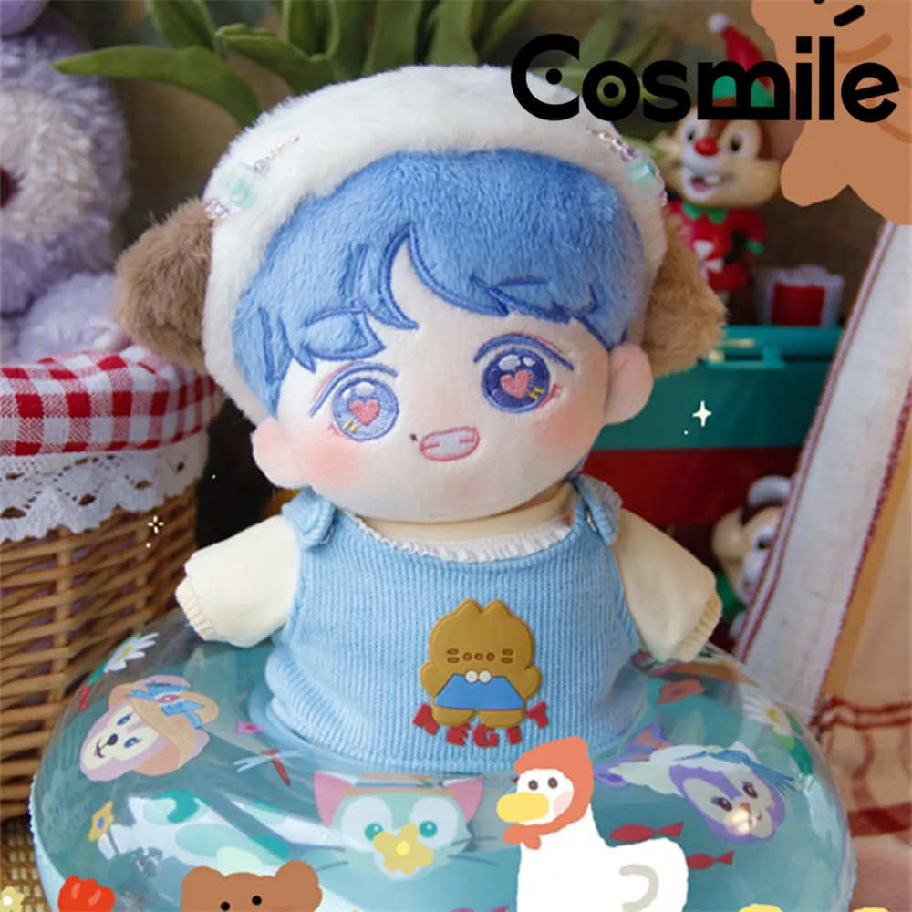 

Cosmile Handmade Baekhyun Kpop Star Blue Hair Plush 20cm Doll Body Stuffed Toy Cotton Soft New Xmas Gift C QC