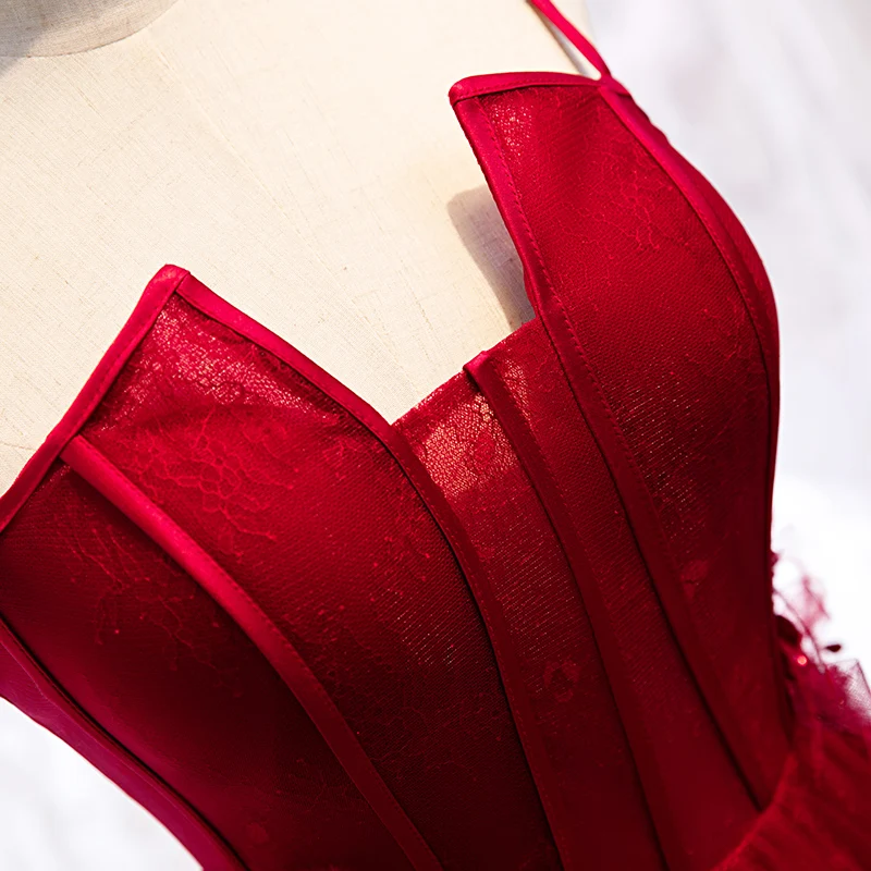 Vestido de festa сексуальное длинное платье с v-образным вырезом для выпускного вечера, платье в пол на шнуровке А-силуэта бордового цвета, платье для выпускного вечера, новая мода, Robe De Soiree