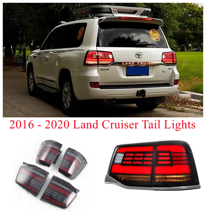 

Car Tail Light LED DRL Rear Running Lamp Brake Reversing Turn Signal Taillight For 2016 2017 2018 2019 2020 Toyota Land Cruiser