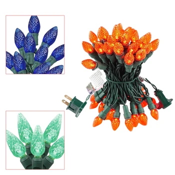 

Outdoor Led Christmas Tree String Lights, 70 C6 Christmas Bulb Lights, for Indoor and Outdoor Decoration, Us Plug