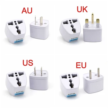 800w universal eua reino unido au para ue plug eua para euro europa viagem parede ac carregador de energia adaptador conversor 2 pinos redondos soquete 1