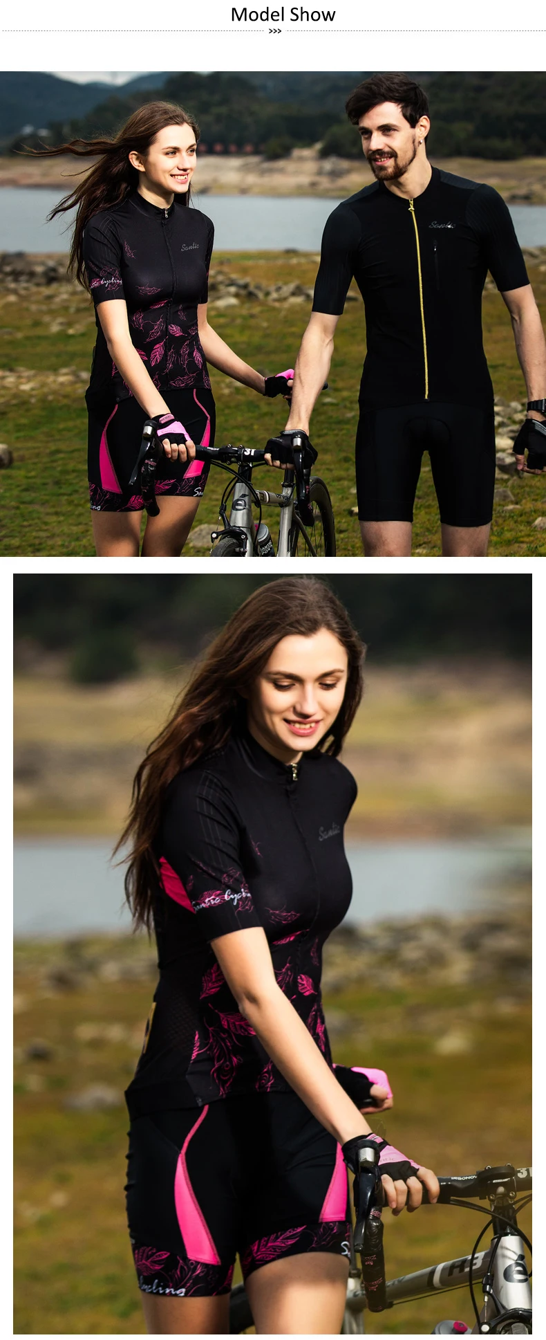 Santic летние дышащие женские майки для велоспорта быстросохнущие MTB горный велосипед Топы Pro для катания на открытом воздухе Джерси велосипедная спортивная одежда