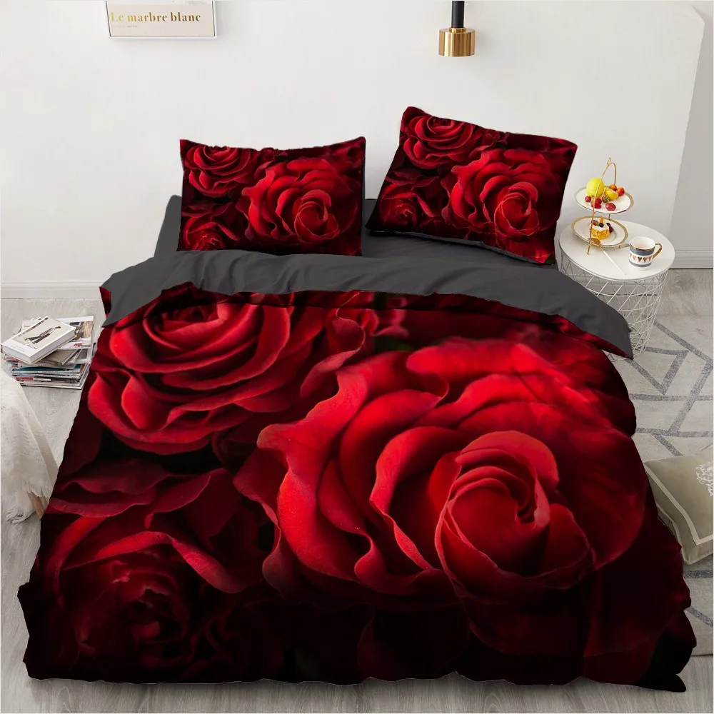 Simple Bedding Sets 3D Marbling Duvet Quilt Cover Set Comforter Bed Linen Pillowcase King Queen Full Double Home Texitle | Дом и сад
