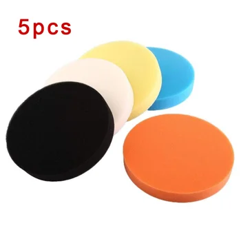 

Car Buffing Sponge Pads Polisher Buffing Furniture Polished Finish 5Pcs Waxing
