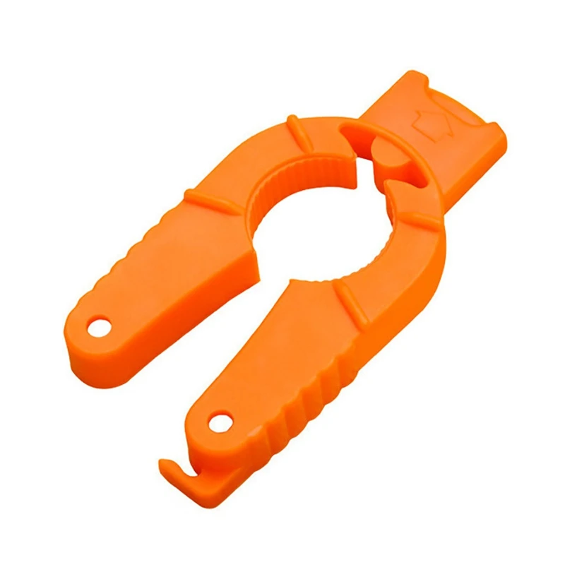 

Multi-functional Bottle Opener Simple Portable Reusable Plastic Jar Lid Drinks Can Cap Remover For Outdoor Camping Orange