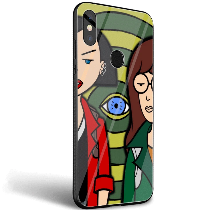 Mobile Phone Glass Case For Xiaomi Note 5 6 7 Pro F1 A1 A2 4X 5X 6X 9 Cover TPU DARIA MORGENDORFFER Shell