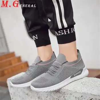 

Lace Up Women's Summer Footwear Big Sizes Casual Women Sneakers Light Mesh Womens Shoes Woman Flats Sock Shoe Low Walk Shoes C56