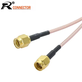 

10pcs/lot SMA Male To SMA male RG316 cable assembly Jumper Pigtail 5cm/10/15/30/50cm SMA plug Crimp FPV RG316 Cable 50ohms