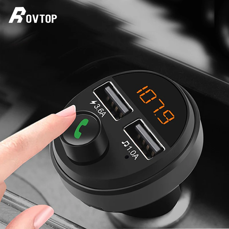 Автомобильное зарядное устройство USB беспроводная гарнитура Bluetooth 5 0 комплект fm