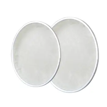 

2pcs Drumhead Drum Head Synthetic Leather Skin Pack Replacement - 8'' & 10'' - Beige