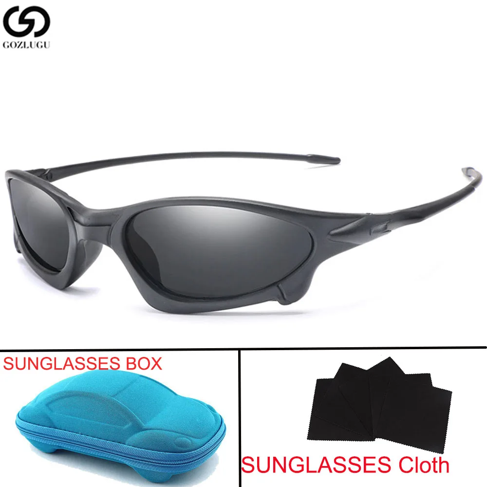 

Polarized Sunglasses Men's Reflective Coating Square Sunglasses Ms. Brand Design Mirror with Mirror Box