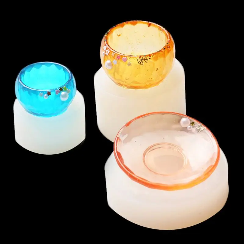 

3Pcs Epoxy Resin Molds Small Dish Big Bowl Silicone Molds Jewelry Making Tools