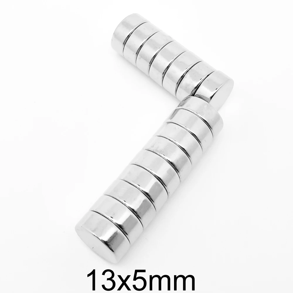 5/10/20/50/100PCS 13x5 Disc Neodymium Magnets Strong 13mm x 5mm Permanent Round Magnet 13x5mm Powerful Magnetic Magnets 13*5 mm