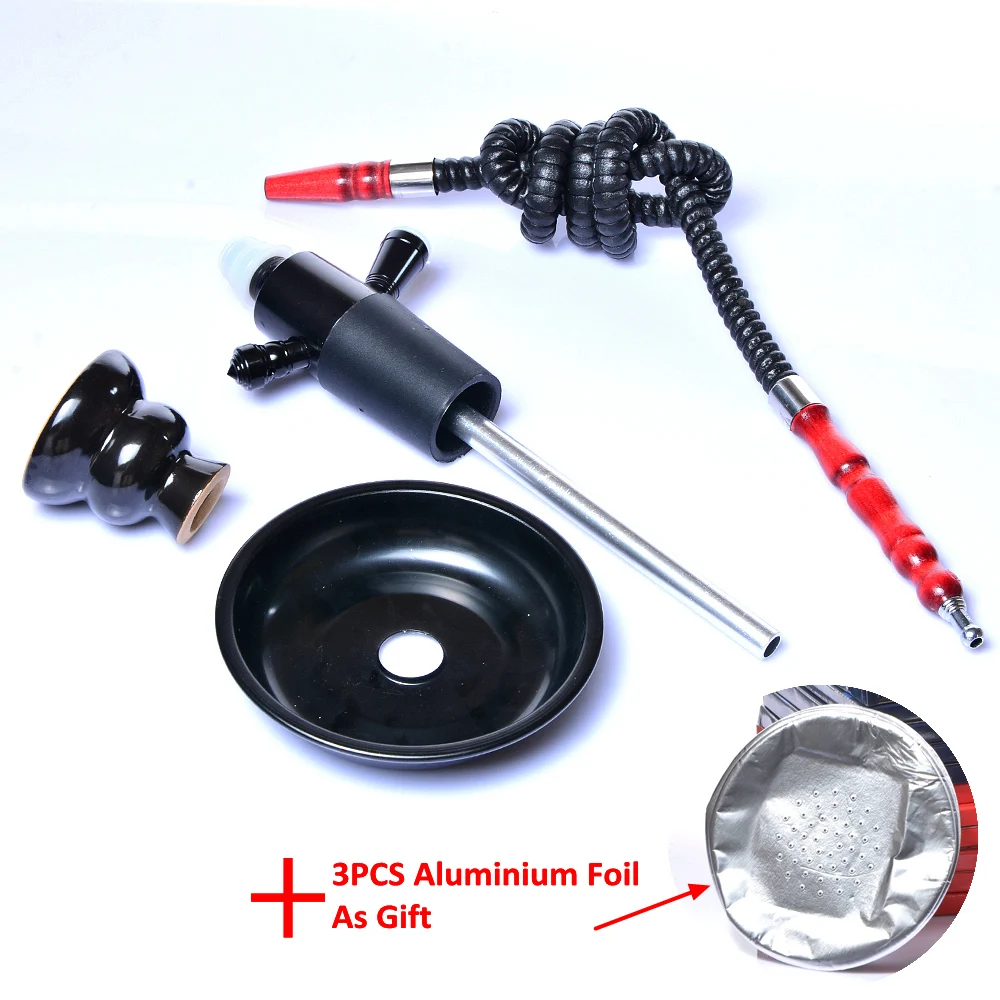 Портативная трубка для кальяна, стволовая база Cachimba Sheesha Nargile Sisha Waterpijp с Чича чаша шланг Narguile аксессуары