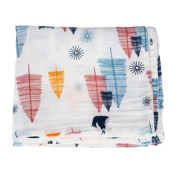 

Swaddle Blanket Newborn Infants Printing Thin Breathable Baby Soft Wrapping Large Summer Home Cotton Blend Bathing Towels