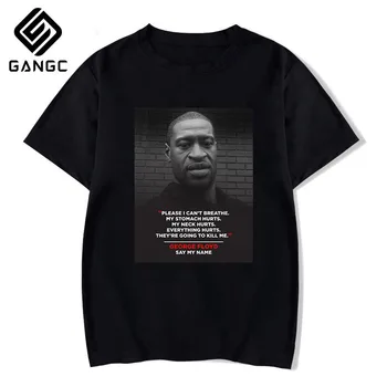 

I Cant Breathe T Shirt men Cotton T-shirt O-neck short Sleeve george floyd men T shirt Slim Fit Top black lives matter Tee