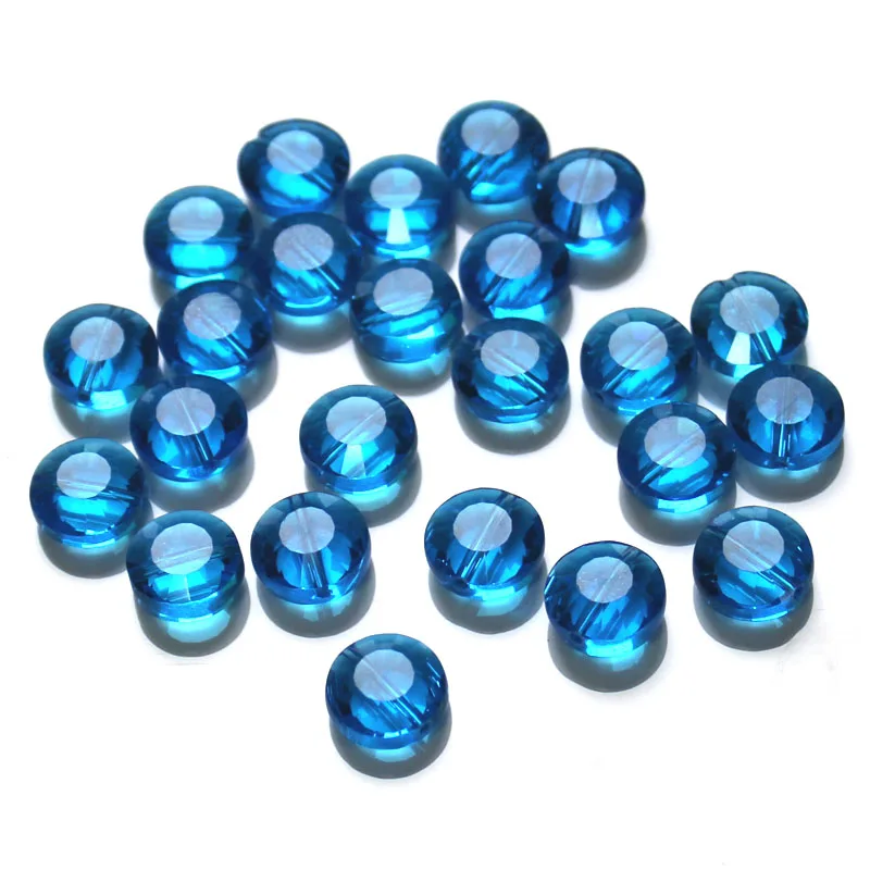 AAA 100pcs/Lot 6mm 8mm 10mm Decorative Crystal Glass Beads Jewelry Making Loose Glass Spacer