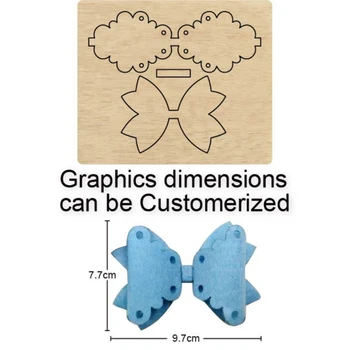 

Bow-knot Headdress or Girl Skirt Decor Cutting Mold Wood Dies For Leather Blade Rule Cutter For DIY Leather Cloth Paper Crafts