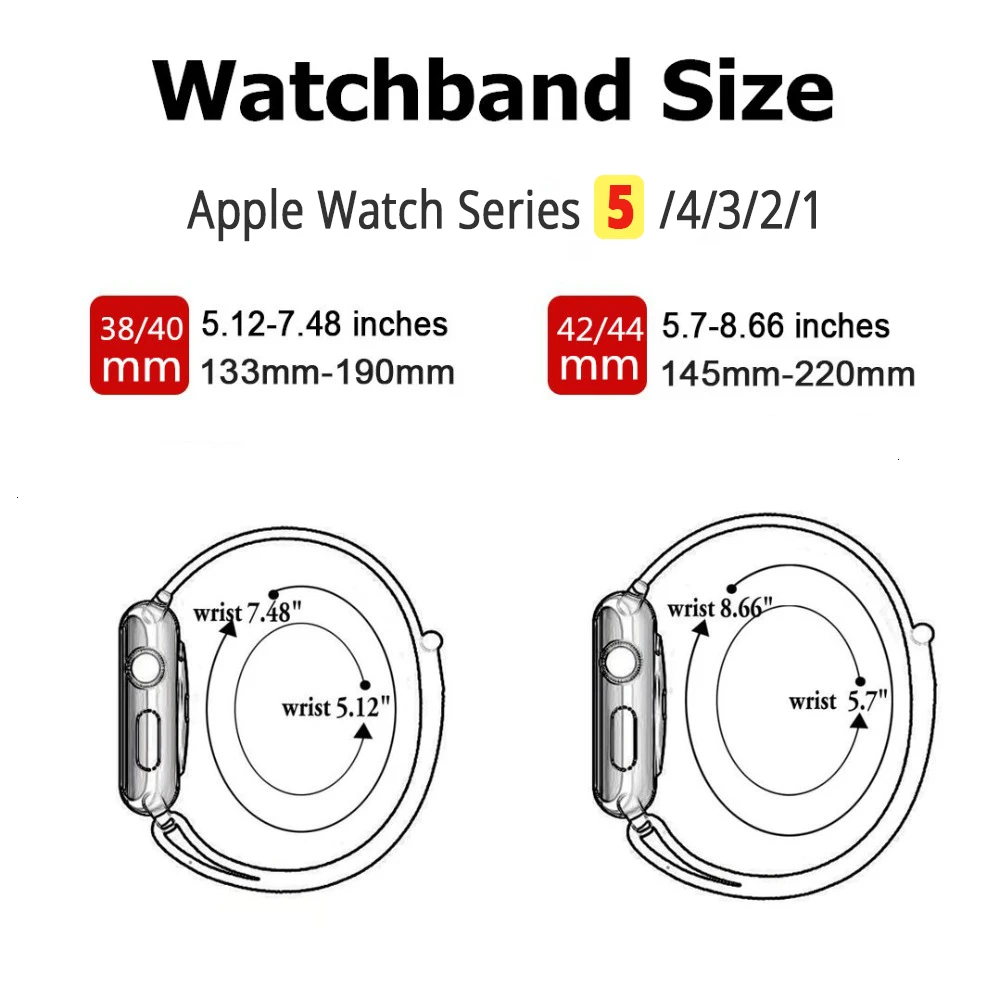 Нейлоновый ремешок для Apple Watch серии 5 42 мм iwatch 44 мм ремешок 38 мм 40 мм iwatch sreies 4 3 2 pulseira браслет ремешок для часов