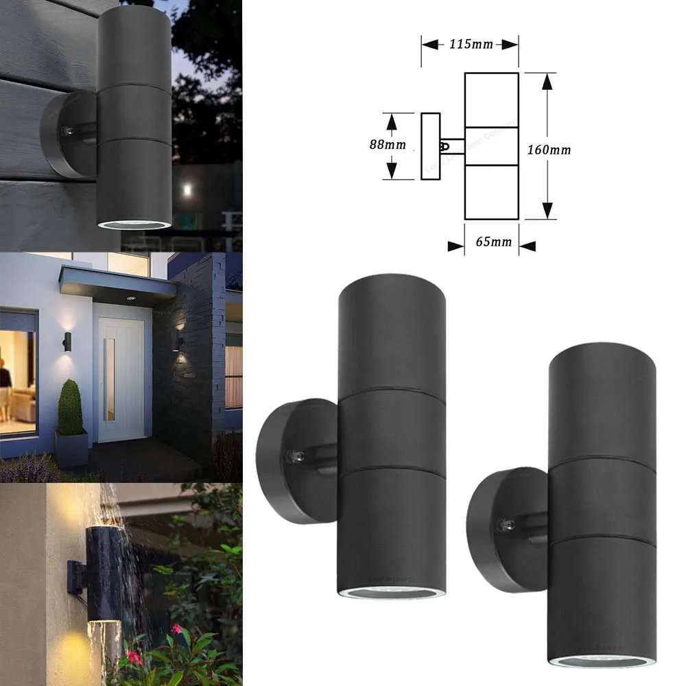 LED Wall Light Outdoor Waterproof IP65 COB Porch Lights Modern Home Decor Up Down Dual-Head Cylinder Lamp | Освещение