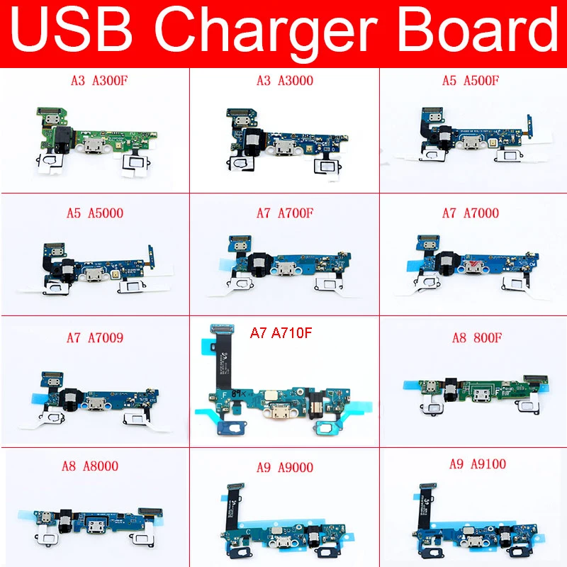 USB плата для зарядки Samsung Galaxy A3 A5 A7 A8 A9 Pro 2015 2016 A700F A710F A7000 A7009 A800F A8000 A9000 A9100
