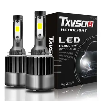 

2PCS H15 Car Headlight Bulbs Energy Saving Waterproof LED 11000LM 110W 6000K White 9V-32V COB Headlight