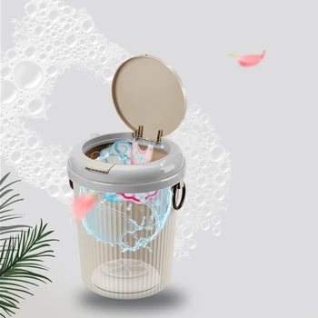 

Portable Mini Clothes Washing Machine Bucket Home Self-Driving Tour Mini Washing Machine Rotating Turbines Washer