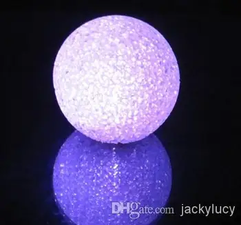 

Diameter of 8 cm Colorful Crystal Ball Night Light EVA uPVC Lined Material LED Light Emitting Toys Wedding Decoration