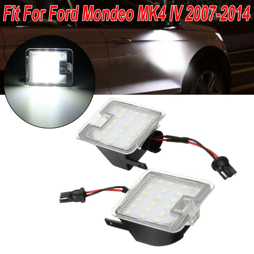 1 пара боковое зеркало светодиодный светильник-лужа подходит для Ford Mondeo IV 07-14 Ярко-белый
