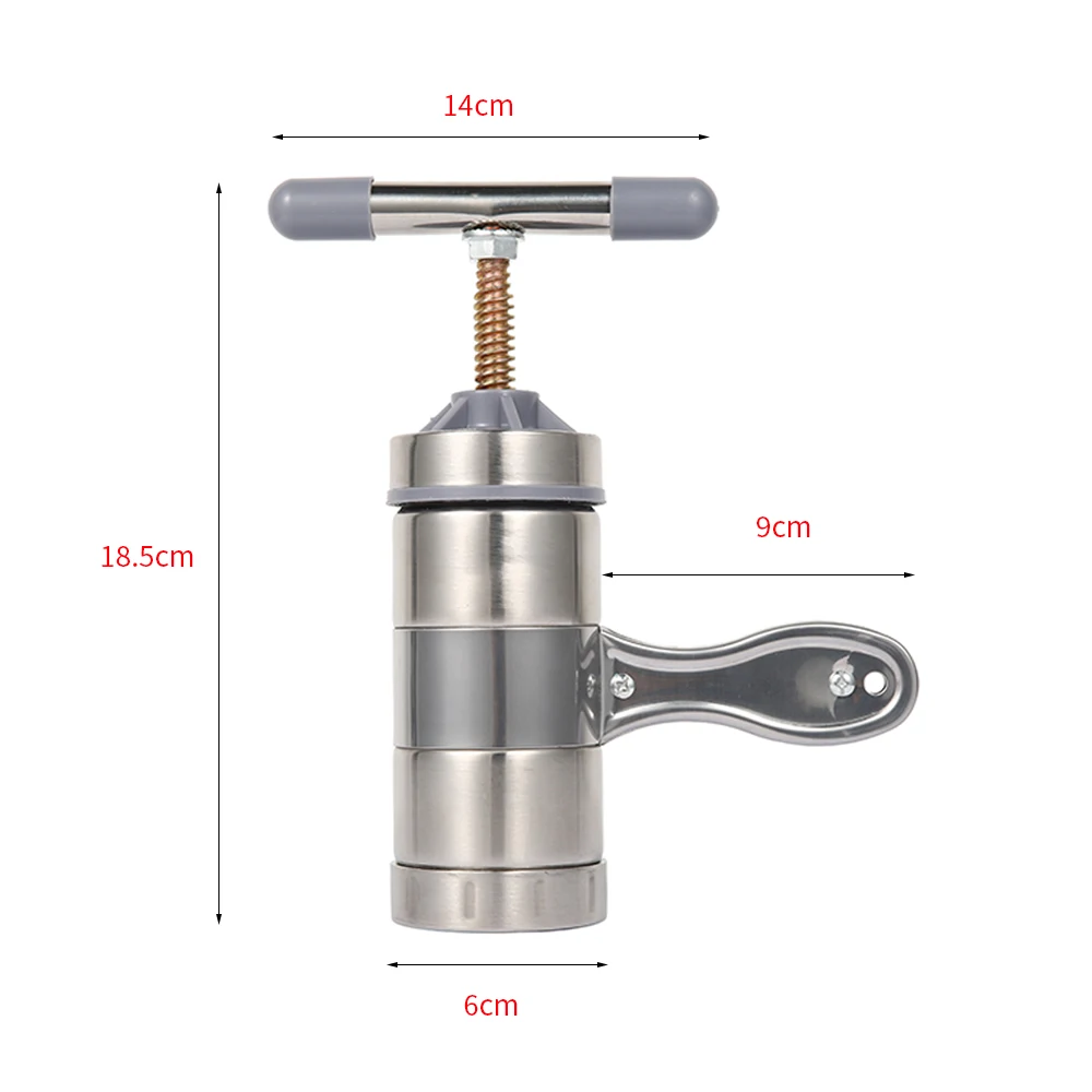Ручной пресс для лапши из нержавеющей стали, машина для приготовления макаронных изделий, резак, соковыжималка для фруктов, кухонные инструменты для приготовления спагетти