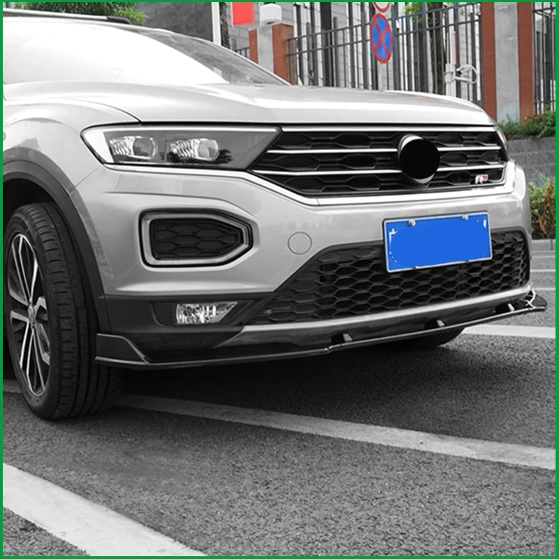 Для VOLKSWAGEN T ROC 2018 2019 передний бампер для губ нижний диффузор защитная пластина