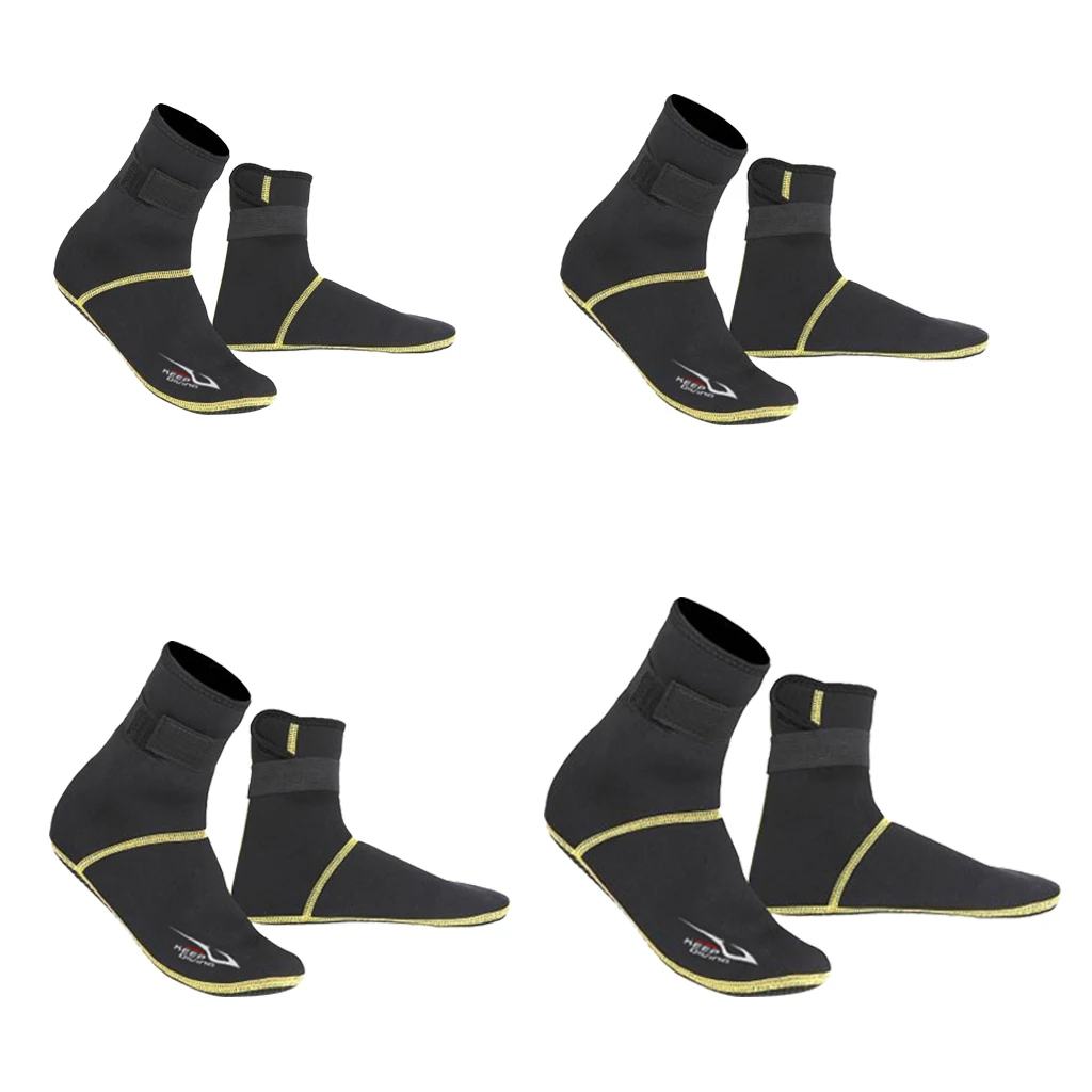 1 Pair Diving Socks Water Shoes Beach Socks Booties Neoprene Anti-Slip Diving Boot/Dive