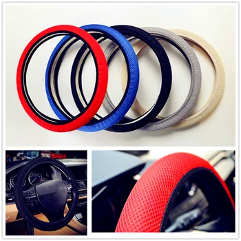 

38cm Car Steering wheel Cover Anti-Slip net for Mercedes Benz E53 C63 C43 C-Class AMG GL550 F800 A200 ML500 ML350 GL450