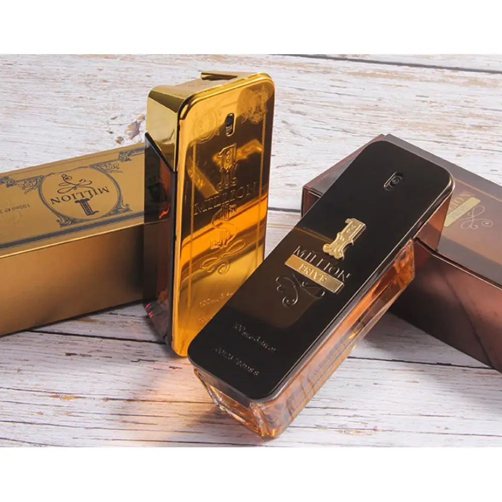 100 мл Million Prive Lucky Gold Мужской спрей для тела стеклянный флакон парфюмированный стойкий аромат натуральный вкус Парфюмированная вода