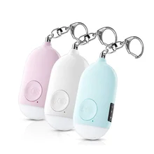 Pack de 3 sirènes d'alarme personnelles, 130db, porte clés, lampe de poche LED d'urgence avec USB rechargeable, sécurité personnelle
