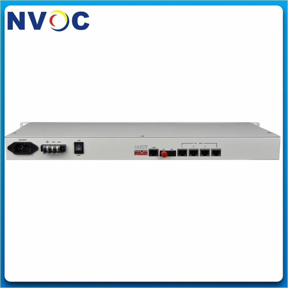 4E1 + 4FE (10/100M Ethernet) PDH волоконный мультиплексор SM одиночное волокно FC 20 км 19 дюймов