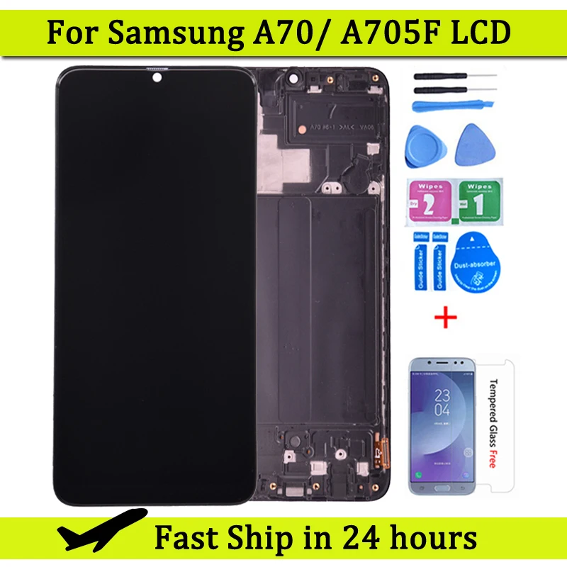 ЖК-дисплей с сенсорным экраном и дигитайзером в сборе для Samsung Galaxy A70 A705/DS A705F A705FN