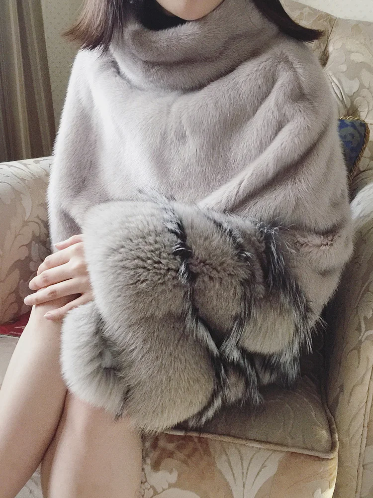 women natural mink fur coat (2)