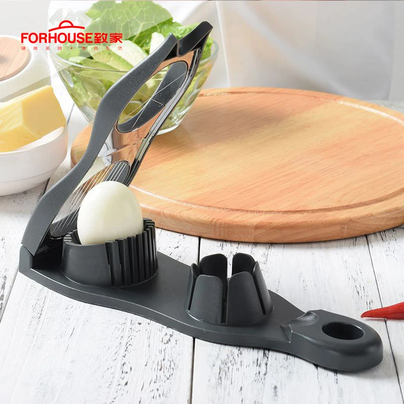 Stainless Steel Egg Slicers 2 in 1 Egg Cutter Eggs Splitter Dividers Preserved Eggs Tool Kitchen Gadgets Cooking Tools