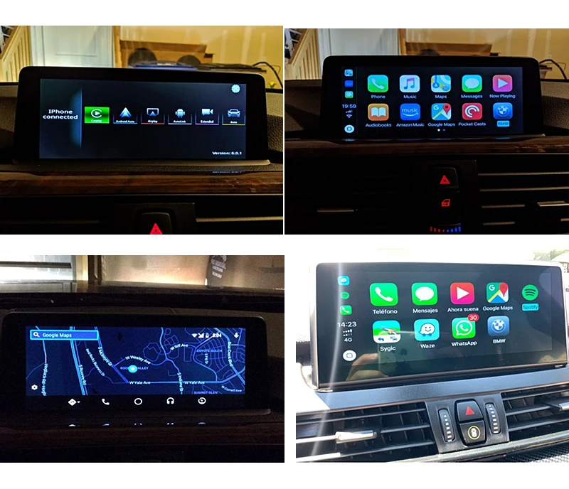 GreenYi IOS автомобиля Mirrorlink Apple обмена потоковыми мультимедийными данными(Airplay) Беспроводной Android CarPlay коробка для BMW 1/2/3/4/5/7 серии X3 X4 X5 X6 мини НБТ EVO Системы