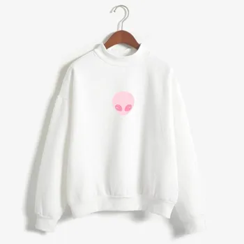 

Alien Sweatshirt | Pastel Goth Alien Head | Astros Suit | Tumblr Top | Cute UFO Pink Alien Kawaii Sweatshirt