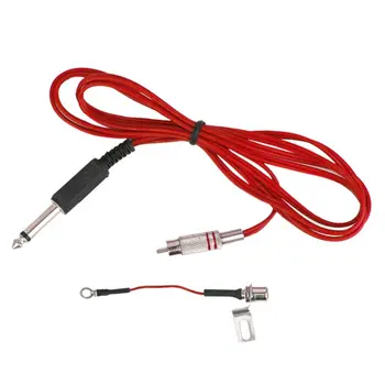 

Tattoo Machine RCA Jack Conversion Kit Plug and Clip Cord - Red