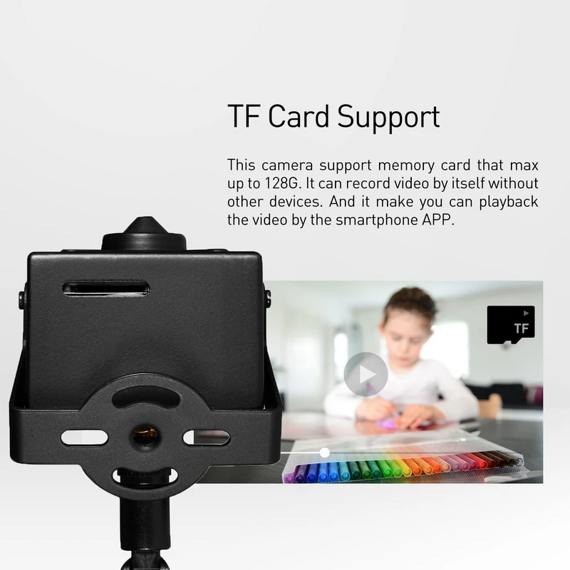H.265 wifi 3MP/1080 P Мини IP камера металлическая камера безопасности P2P CCTV система видеонаблюдения со слотом для sd-карты(Seetong