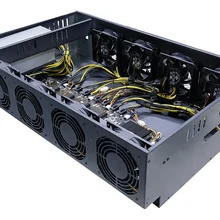 Chassis a set of mining machine chassis 8 PCI card slots power supply 2000w including memory CPU motherboard fan