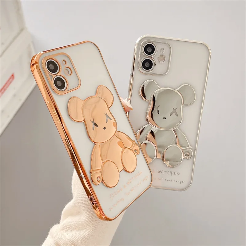 Роскошный прозрачный силиконовый чехол для iPhone 12 11 13 Pro Max Mini X XR XS 7 8 Plus | Мобильные