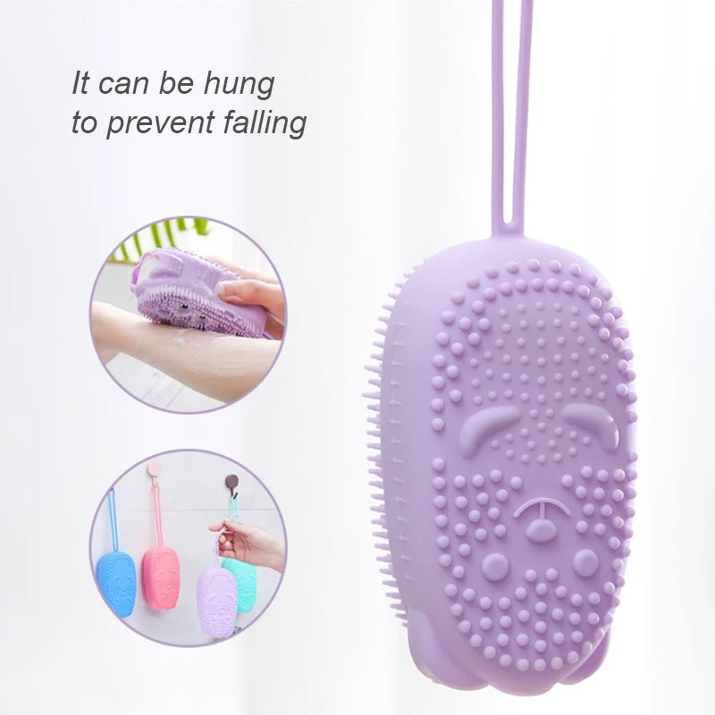 Brosse de bain à bulles en Silicone, mousse rapide, douce, éponge de Massage pour tout le corps, Spa, douche de bébé