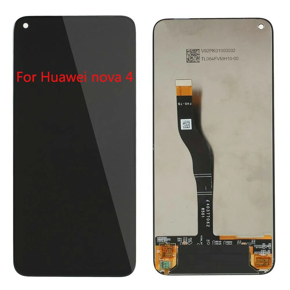 

1 Pcs 6.4" For Huawei nova 4 LCD Display Touch Screen Digitizer Assembly VCE-AL00 VCE-TL00 LCD replacement For Huawei Nova4 lcd