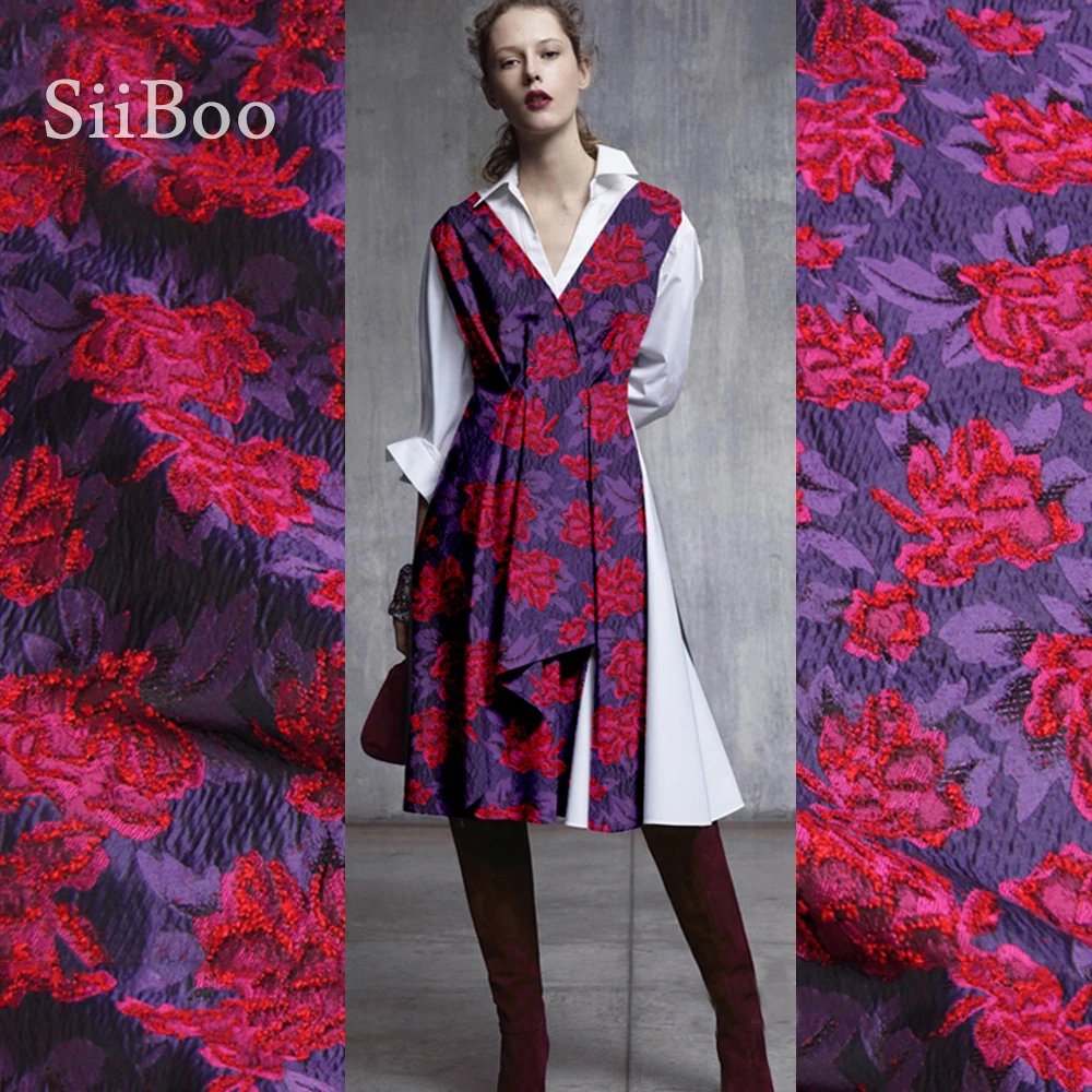 Vestido Estampado Em Linho Jacquard Com Botões Frontais Nítido Jeans