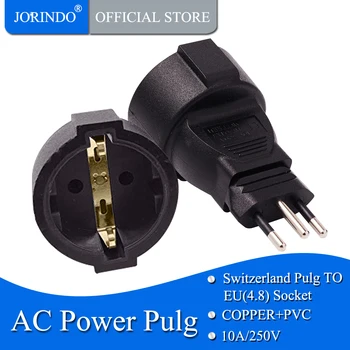 

JORINDO CH TO EU,3 pin Swiss socket adaptor Swiss EU German plug adapter converter plug WA-0181 Swiss plugs turn to French plugs